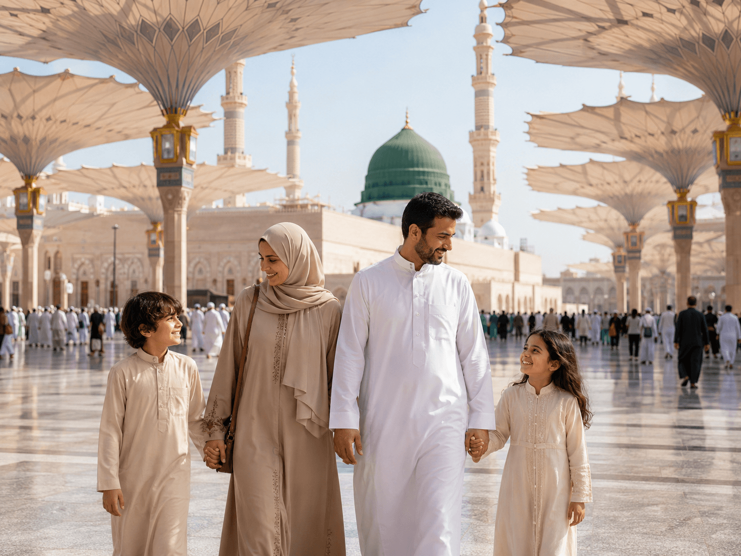الرسوم لعائلة كامله مكونه من 3 اشخاص - مكة والمدينة 