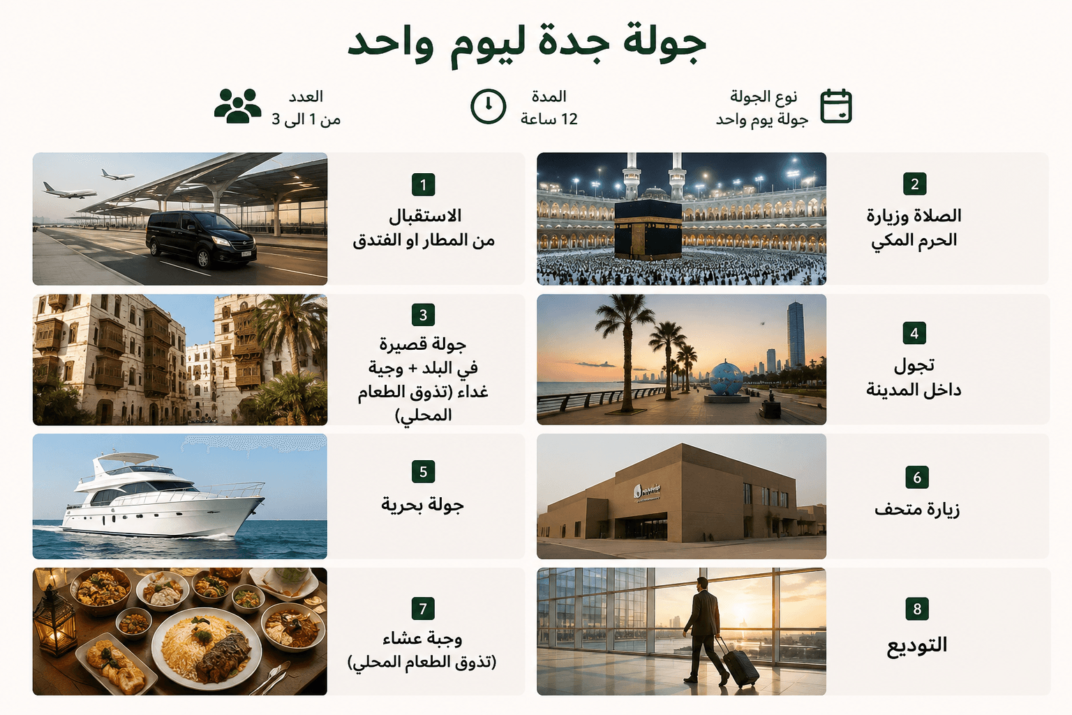 باقة متكاملة تشمل اداء العمرة والمتعة في جده 